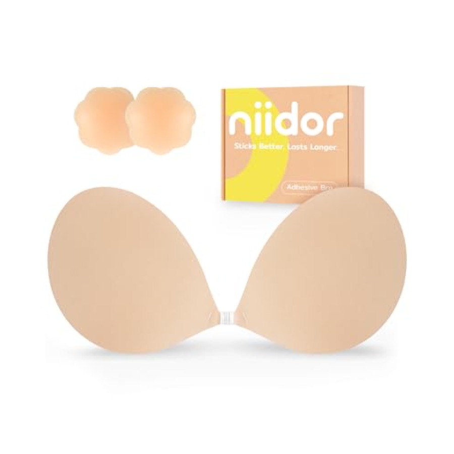 Push Up Bra Silicone - Niidor Adhesive Bra Strapless Ultra Sticky