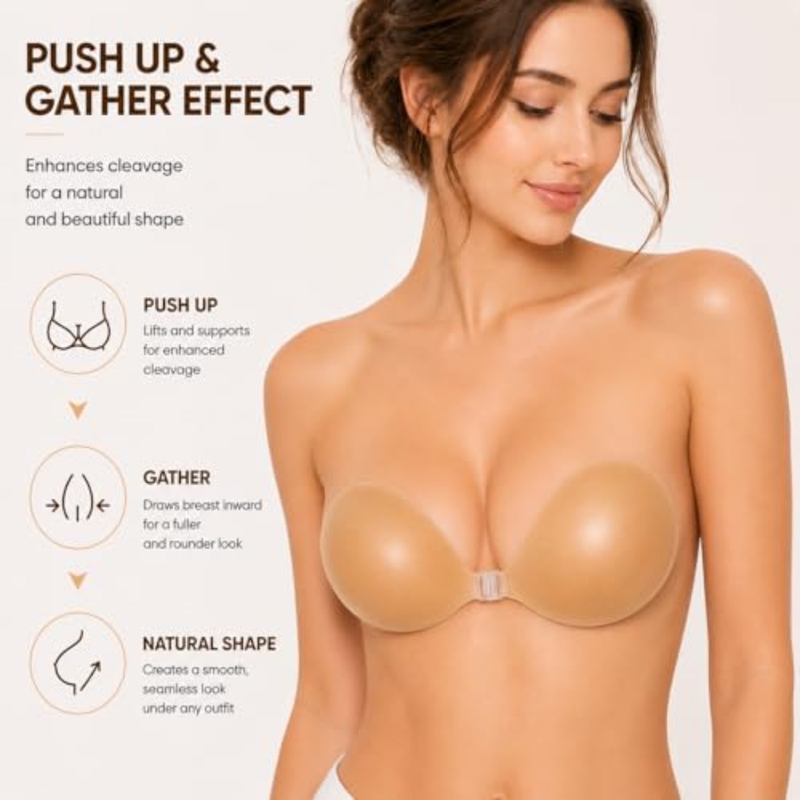 Hasimor Sticky Bra Ultra Thin  - Push Up Bra Silicone 评论和价格