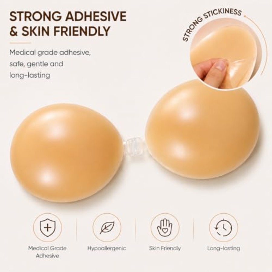 Hasimor Sticky Bra Ultra Thin  - Push Up Bra Silicone 评论和价格