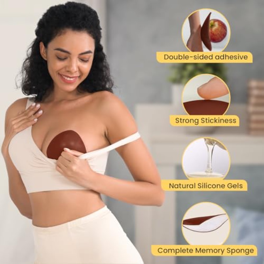 Double Sided Sticky Bra Insert - Push Up Bra Silicone 评论和价格