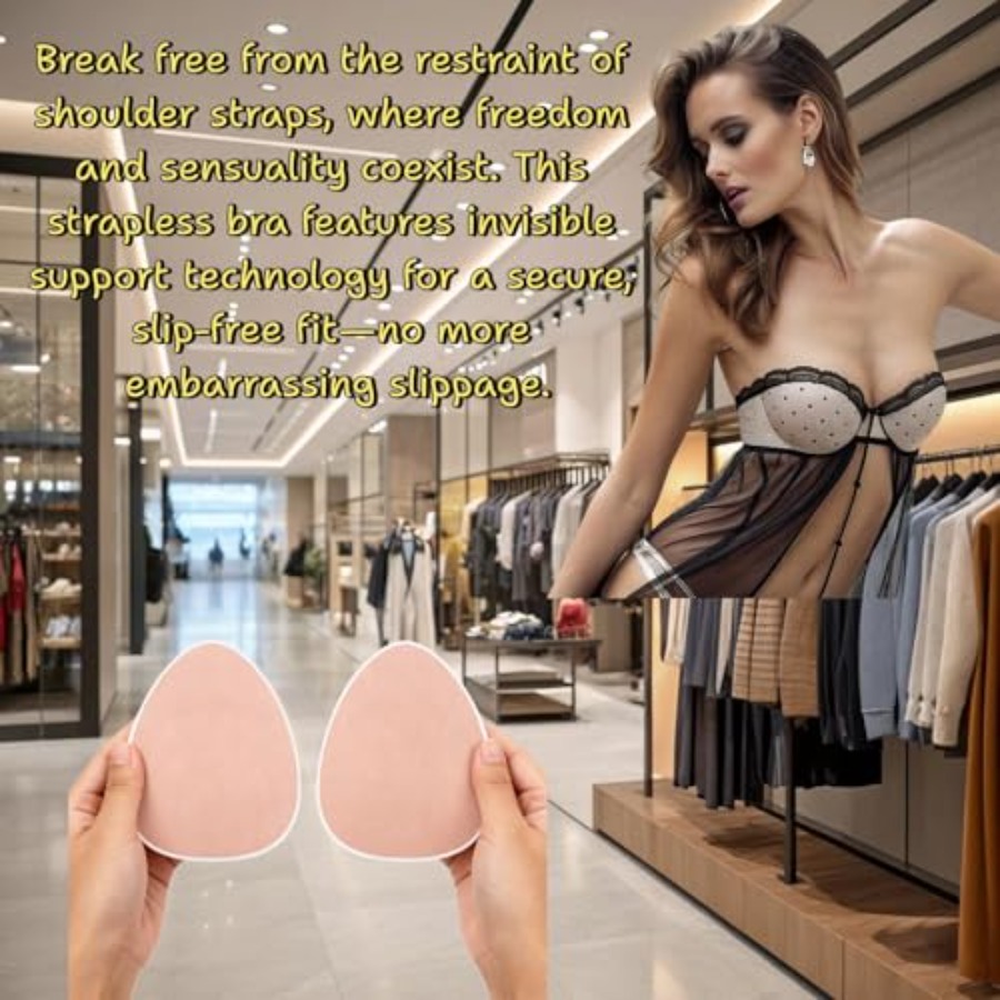 Plus Size Invisible Adhesive S - Strapless Bra Adhesive 评论和价格