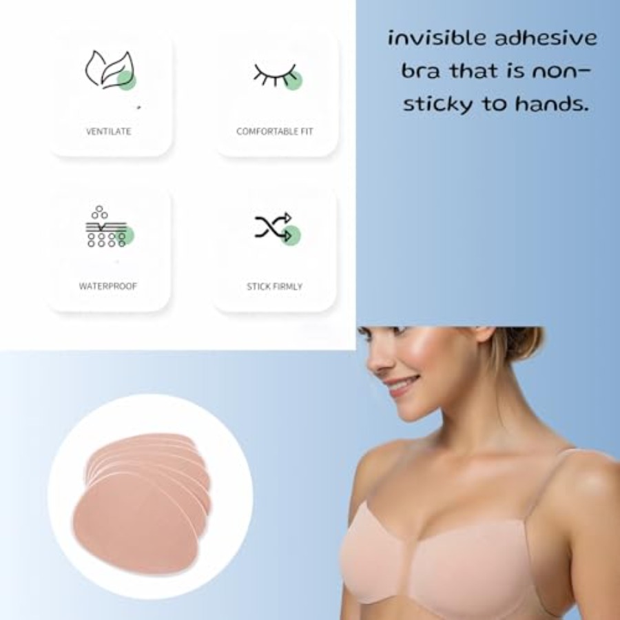 Plus Size Invisible Adhesive S - Strapless Bra Adhesive 评论和价格