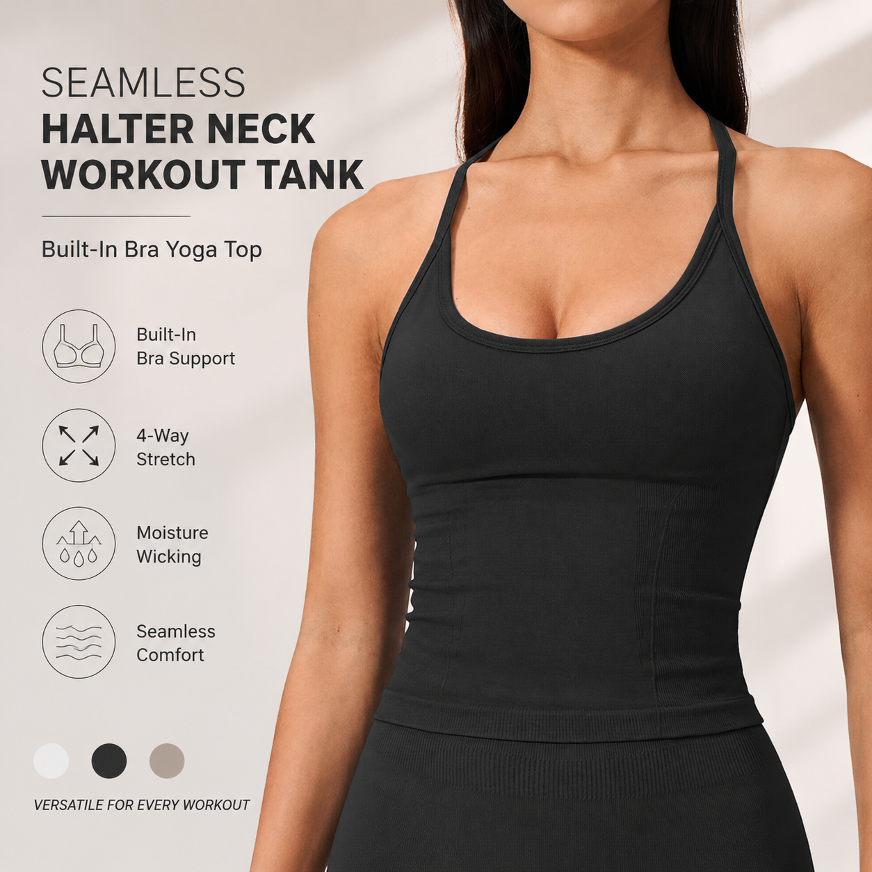 Luxury 2 in 1 Yoga Tank Top wi - T Shirt Bra Seamless 评论和价格