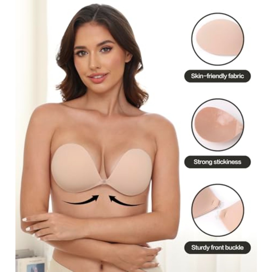 MITALOO Adhesive Bra Invisible - Push Up Bra Silicone 评论和价格