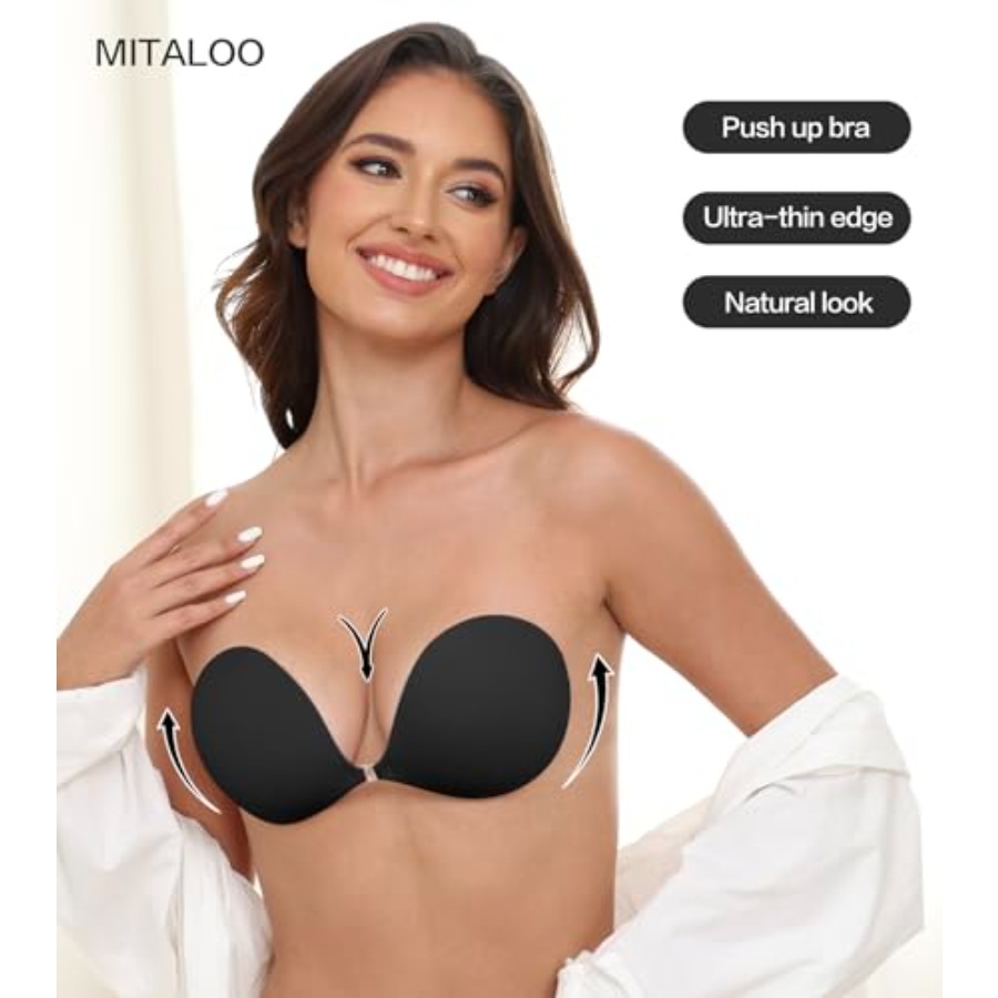 MITALOO Adhesive Bra Invisible - Push Up Bra Silicone 评论和价格