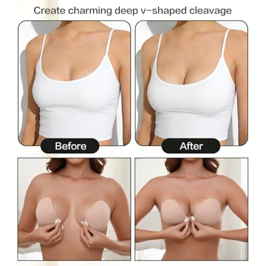 MITALOO Adhesive Bra Invisible - Push Up Bra Silicone 评论和价格
