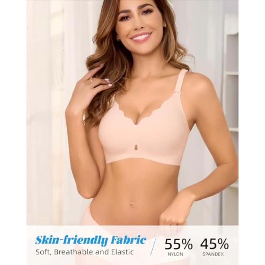 Women Wireless Seamless Bra -  - Full Coverage Bra 评论和价格