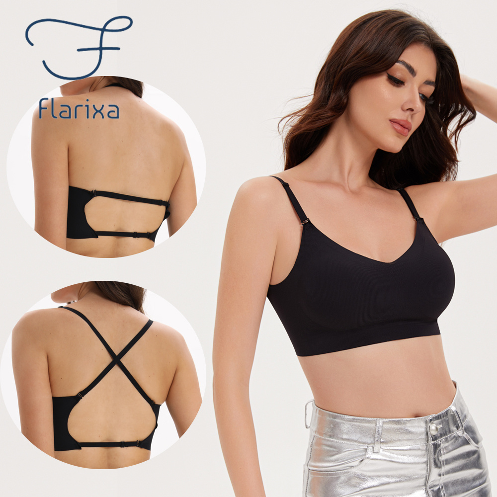 Flarixa Seamless Low Back Bra  - Full Coverage Bra 评论和价格