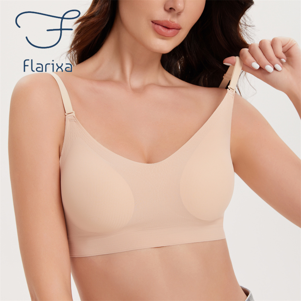 Flarixa Seamless Low Back Bra  - Full Coverage Bra 评论和价格