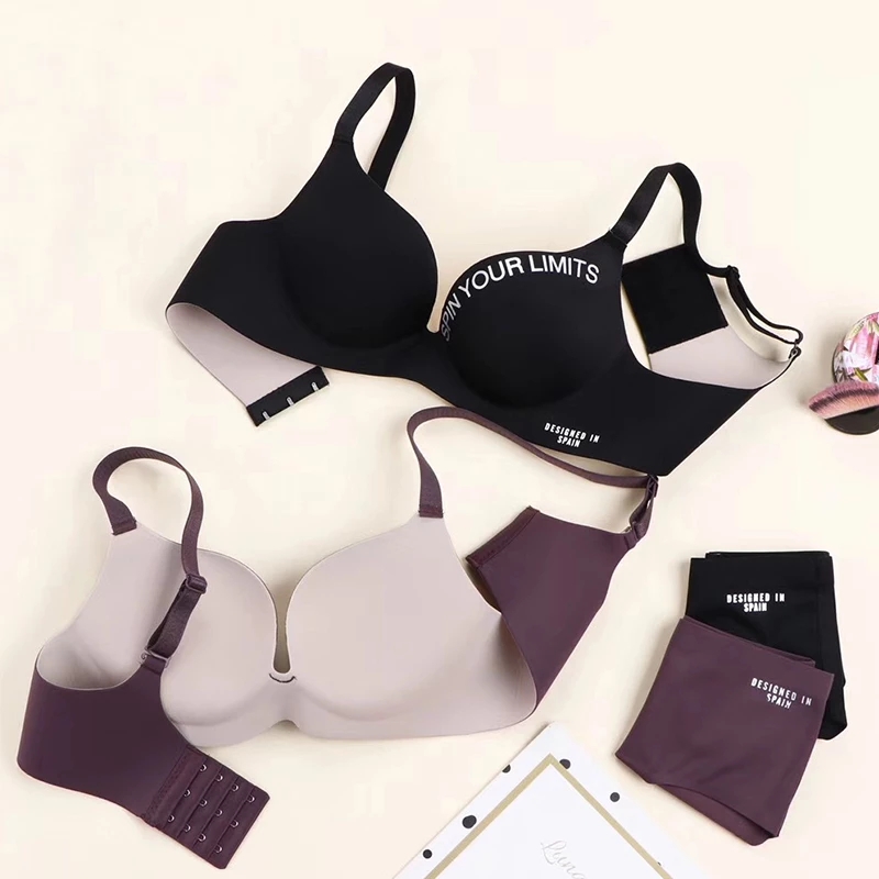 Simplicity Letters Printed Bra - Cotton Bra Everyday 评论和价格